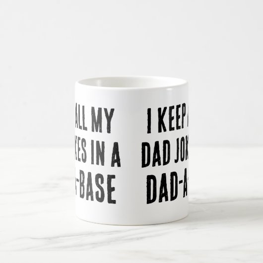 Vater-a-base Funny Vater Jokes Vathers Day Quote Kaffeetasse (Mittel)