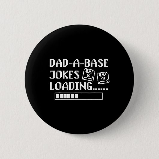 Vater-a-base Jokes Loading Retro Funny Cringe Vate Button (Vorderseite)