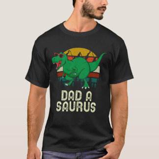 Vater A Saurus Rex Vater A Dinosaurier Vater Asaur T-Shirt