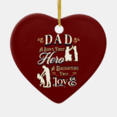 Vater A Son's erste A Daughters erste Liebe Keramik Ornament (Vorne)
