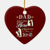 Vater A Son's erste A Daughters erste Liebe Keramik Ornament (Hinten)