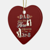Vater A Son's erste A Daughters erste Liebe Keramik Ornament (Links)