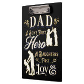 Vater A Son's erste A Daughters erste Liebe Klemmbrett (Links)