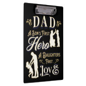 Vater A Son's erste A Daughters erste Liebe Klemmbrett (Rechts)