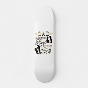 Vater A Son's erste A Daughters erste Liebe Skateboard