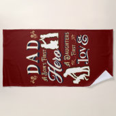 Vater A Son's erste A Daughters erste Liebe Strandtuch (Vorderseite)