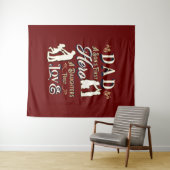 Vater A Son's erste A Daughters erste Liebe Wandteppich (Beispiel (Horizontal))