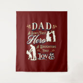Vater A Son's erste A Daughters erste Liebe Wandteppich (Vorderseite)