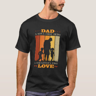 Vater A Sons erster Held A Daughters Erste Liebe V T-Shirt