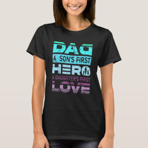 Vater A Sons erster Held A Daughters Erste Liebe V T-Shirt