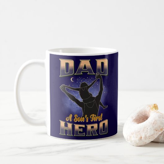 Vater A Sons erster Held Kaffeetasse (Mit Donut)
