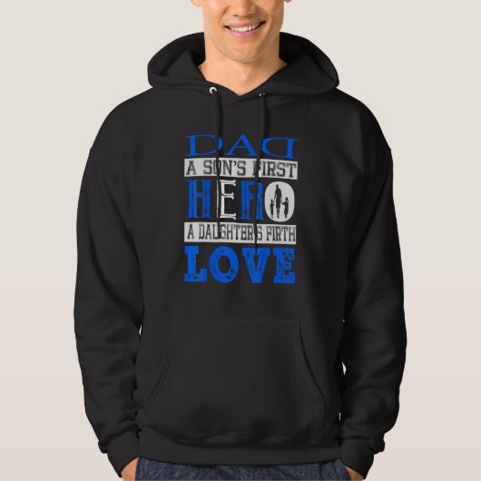 Vater A Sons First Held A Daughters Erste Liebe Hoodie (Vorderseite)