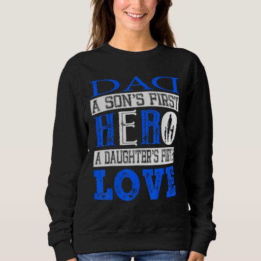 Vater A Sons First Held A Daughters Erste Liebe Sweatshirt (Vorderseite)