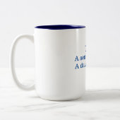 Vater A Sons First Held A Daughters Erste Liebe Zweifarbige Tasse (Links)