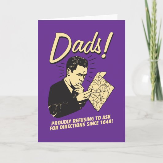 Väter: Ablehnung, Richtungen zu fragen Karte (Vorderseite)