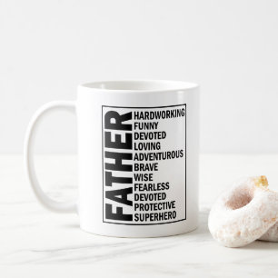 Vater Adjektiv Vatertag Cool Dad Definition Kaffeetasse