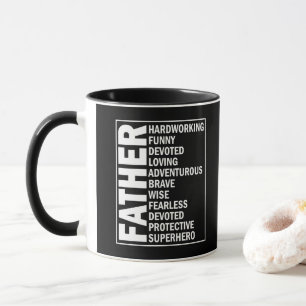 Vater Adjektiv Vatertag Cool Dad Definition Tasse