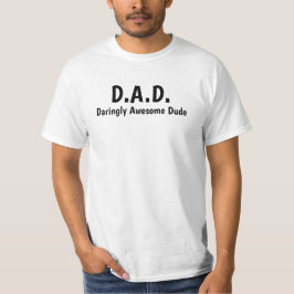 Vater Akronym Personalisiert Weiß T-Shirt
