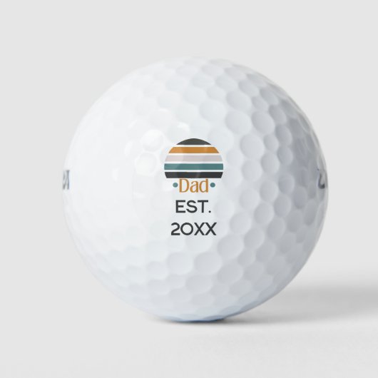 Vater als Retro-Spaß etabliert Golfball (Vorderseite)