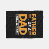 Vater als Vater Fleecedecke (Vorderseite (Horizontal))