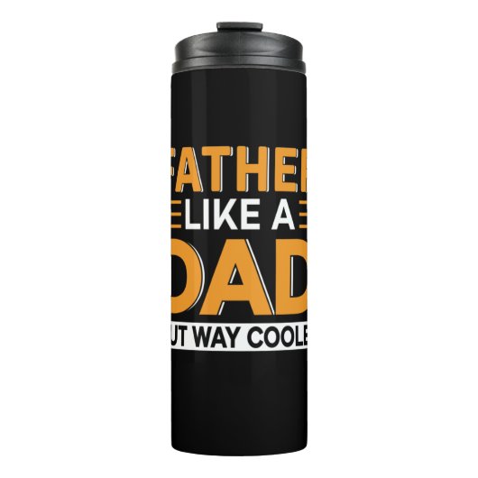 Vater als Vater Thermosbecher (Vorderseite)