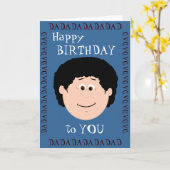 Vater am Geburtstag (Sohn) Karte (Gelbe Blume)