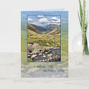Vater am Vatertag, Berglandschaft Karte