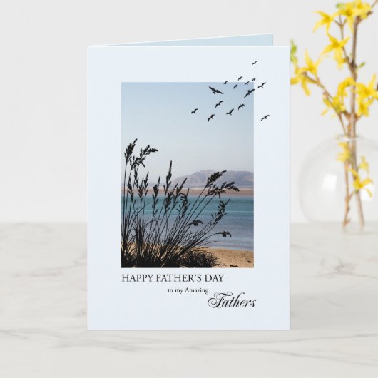 Väter am Vatertag, Seebad Karte (Gelbe Blume)