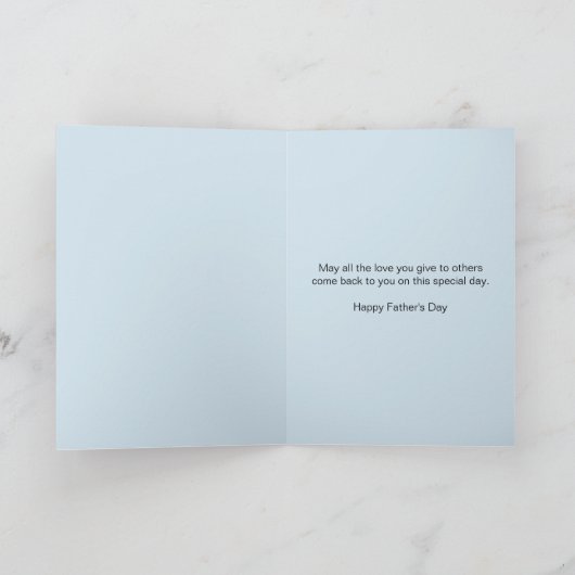 Vater am Vatertag, Seeblick Karte (Innenseite)