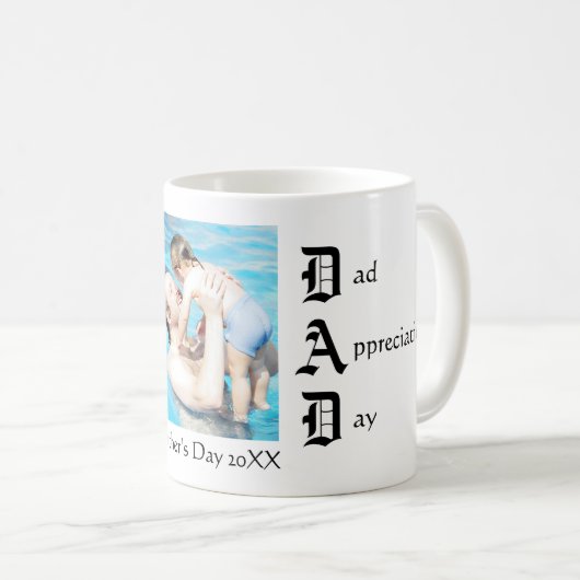 Vater-Anerkennungs-Tag - Kaffee-Tasse Kaffeetasse (VorderseiteRechts)