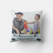 Vater-Anerkennungs-Tag - quadratisches Kissen (Rückseite)