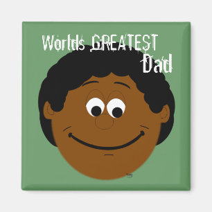 Vater animieren Gesicht Weltbest Magnet