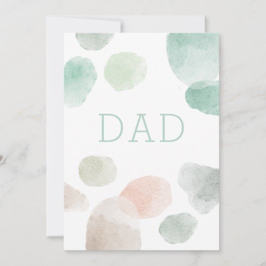 Vater. Aquarellpastellfarben abstrakt Happy Vlies (Vorderseite)