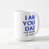 Vater-Argument ist ungültige lustige Tasse (VorderseiteRechts)