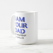 Vater-Argument ist ungültige lustige Tasse (Vorderseite Links)