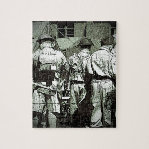 Vater-Armee auf Parade Puzzle