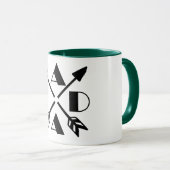 Vater Arrow Tasse, Personalisiertes Geschenk Custo Tasse (VorderseiteRechts)