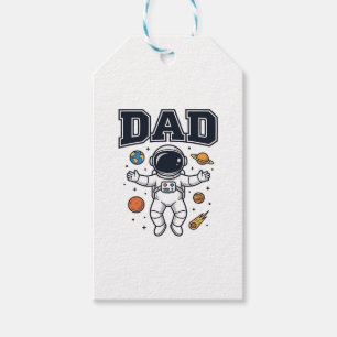 Vater Astronaut Raum Vektor-Shirt-Design_1 Geschenkanhänger