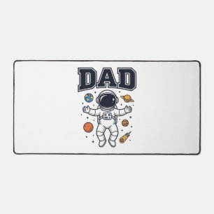 Vater Astronaut Weltraum Vektor-Shirt-Design_1 Schreibtischunterlage