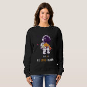 Väter-Astronauten-Vater-Mama-Liebe-Vatertag Sweatshirt (Vorne ganz)