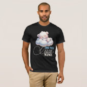 Vater auf Cloud 9 Baby Dusche T-Shirt (Vorne ganz)