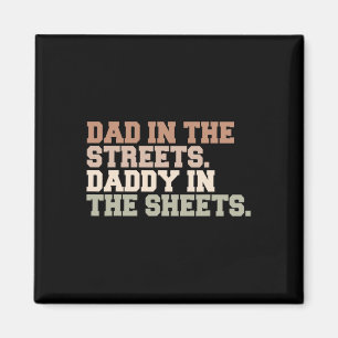 Vater auf den Straßen Daddy in den Blättern Funny Magnet