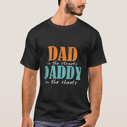 Vater auf den Straßen Daddy in den Blättern Funny T-Shirt (Vorderseite)