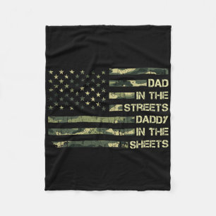 Vater auf den Straßen Daddy in den Blättern Vater& Fleecedecke