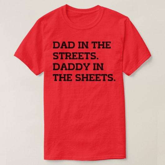 Vater auf den Straßen, den Papa in den Blättern 1 T-Shirt (Design vorne)