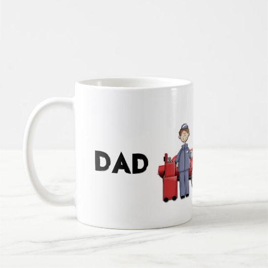 Vater-Auto-Mechaniker Kaffeetasse (Links)