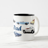 Vater-Auto-Tasse Zweifarbige Tasse (VorderseiteRechts)