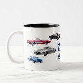 Vater-Auto-Tasse Zweifarbige Tasse (Links)