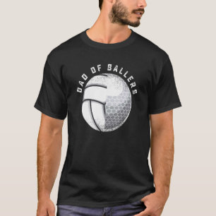 Vater Baller Golf Volleyball von Son oder Tochter T-Shirt