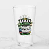 Vater Bank feiern Glas (Vorderseite)